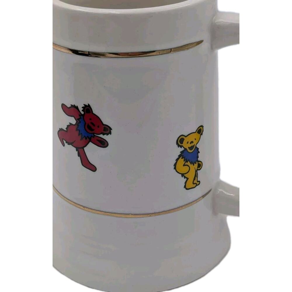 Grateful Dead Rainbow Dancing Bears Stein GDM Inc 1987 Official Merchandise - Picture 2 of 10